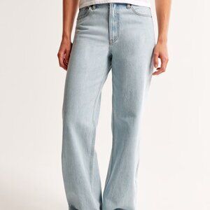 *Like new* Abercrombie High Rise Loose Jeans, Light Marble, Size 26